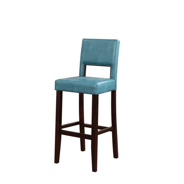 Linon Home Decor Products Vega Bar Stool Agean Blue 14054BLU01U